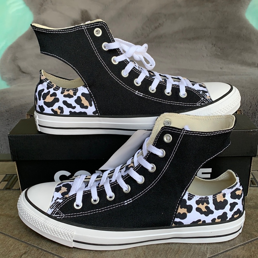 CONVERSE CTAS TWISTED UPPER HI BLACK/WHITE/DESERTM - Picture 2 of 15